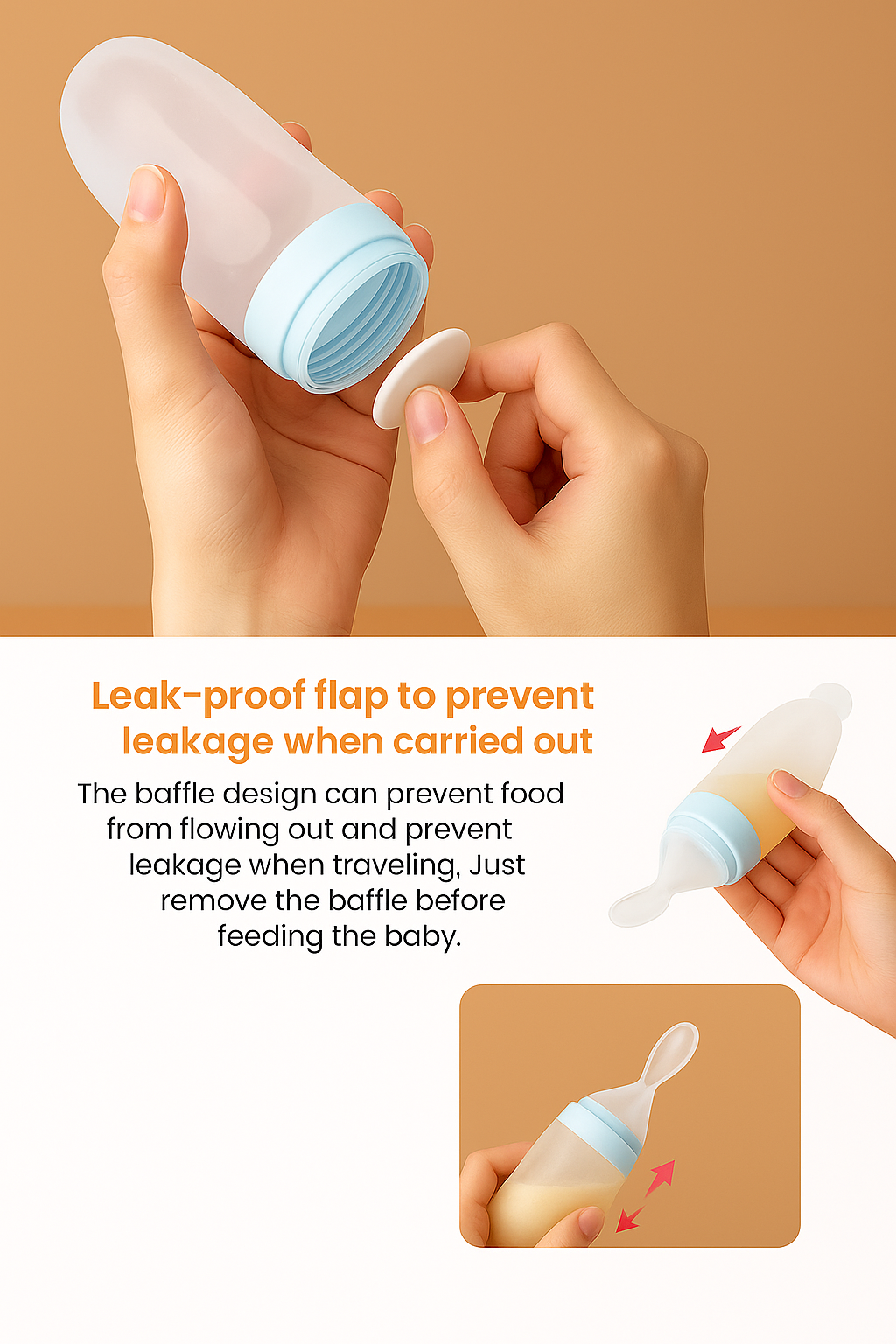 EZFeed™ - Smart Built-In Bottle Spoon